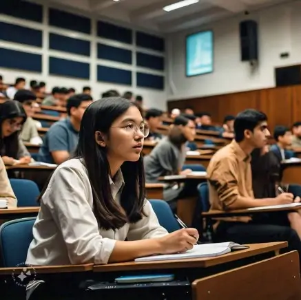 The Student During a University Lecture